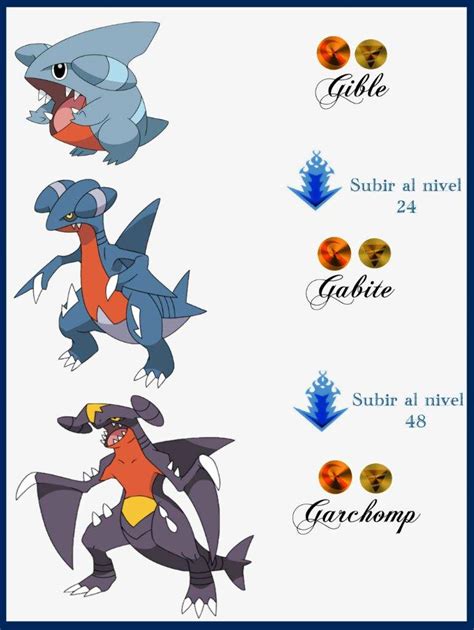 línea evolutiva de garchomp.